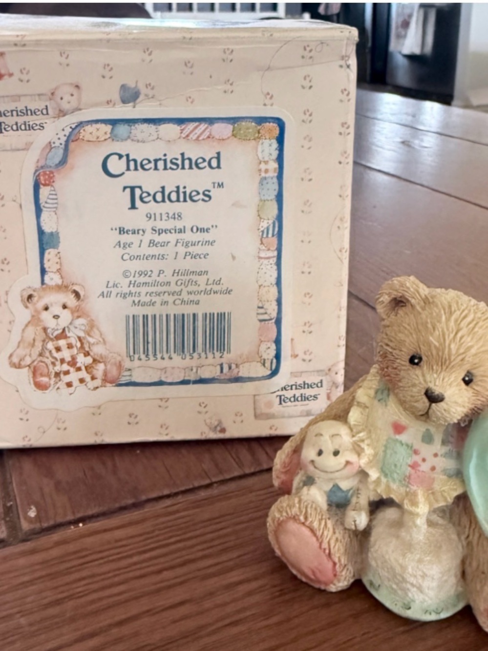 Cherished Teddies Beige and Pink 'Beary Special One' Bear Figurine